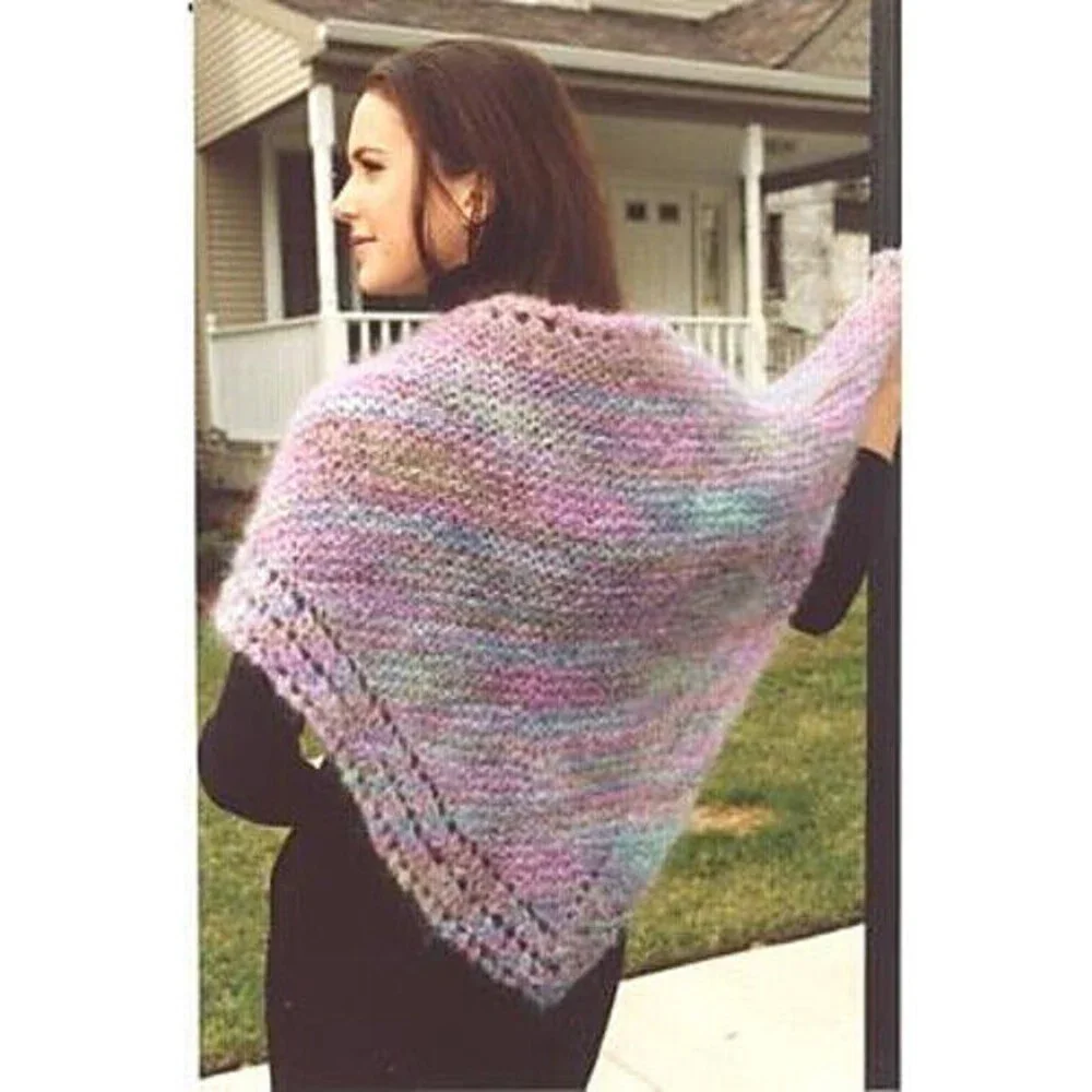 New 2002 JoAnne Turcotte Plymouth P455 Outback Mohair Scarf Knitting Pattern